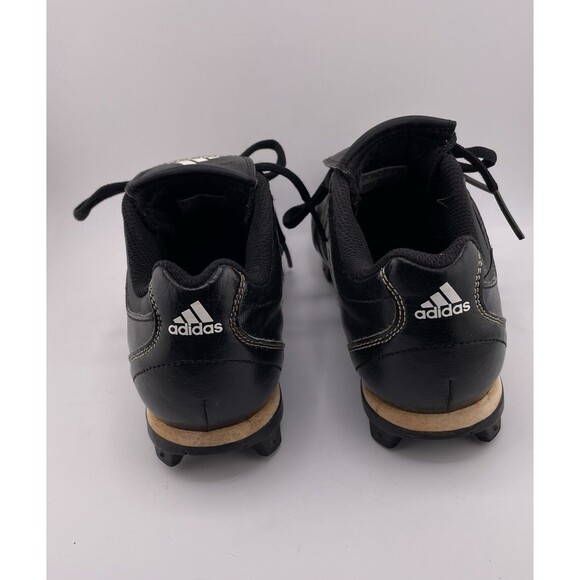 Adidas Baseball Cleats Youth Size 1 Black Change Up MD 2 K Color Inserts - Picture 4 of 9
